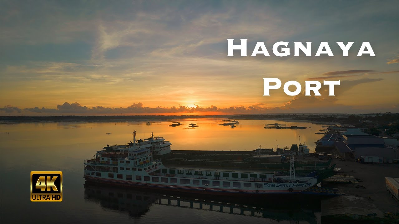 [4K] Aerial View of Port of Hagnaya,San Remigio,CEBU | Gateway to Bantayan Island