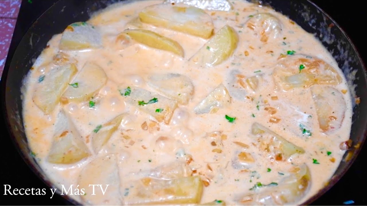 Papas a la Crema, receta super fácil y rapida para chuparte los dedos!