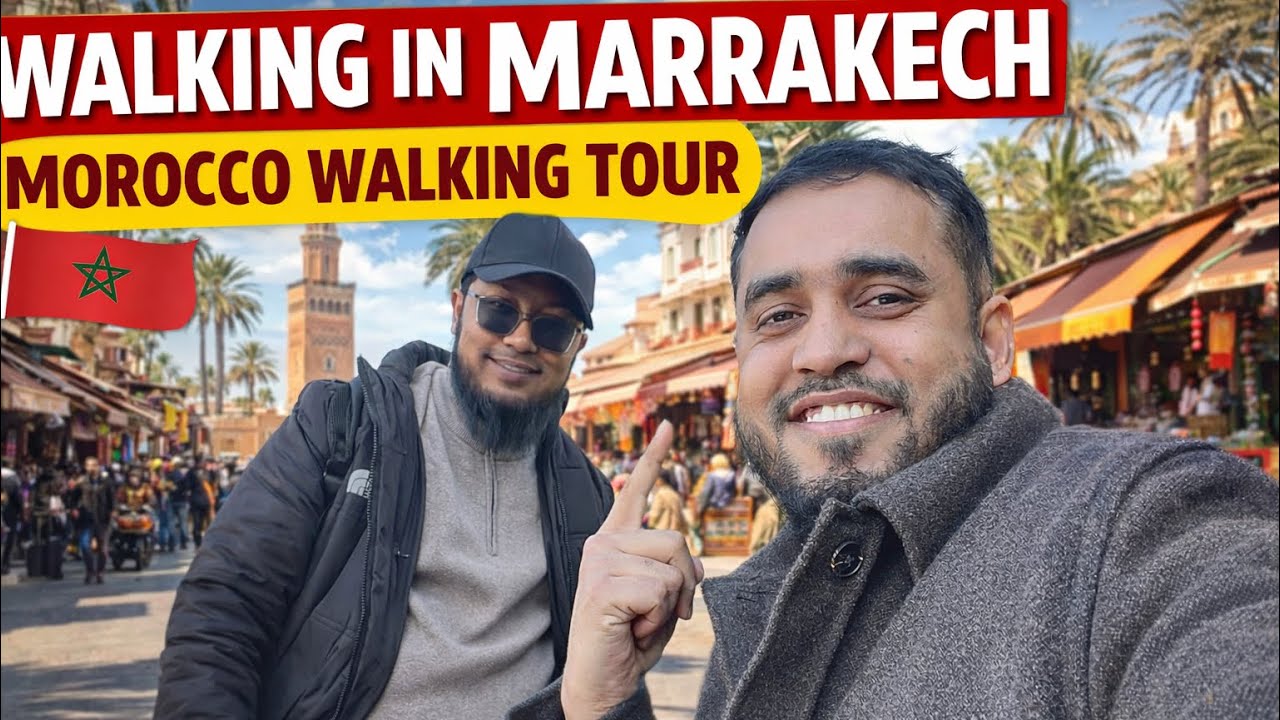 🇲🇦 MARRAKECH MOROCCO WALKING TOUR | GIFT SHOPS
