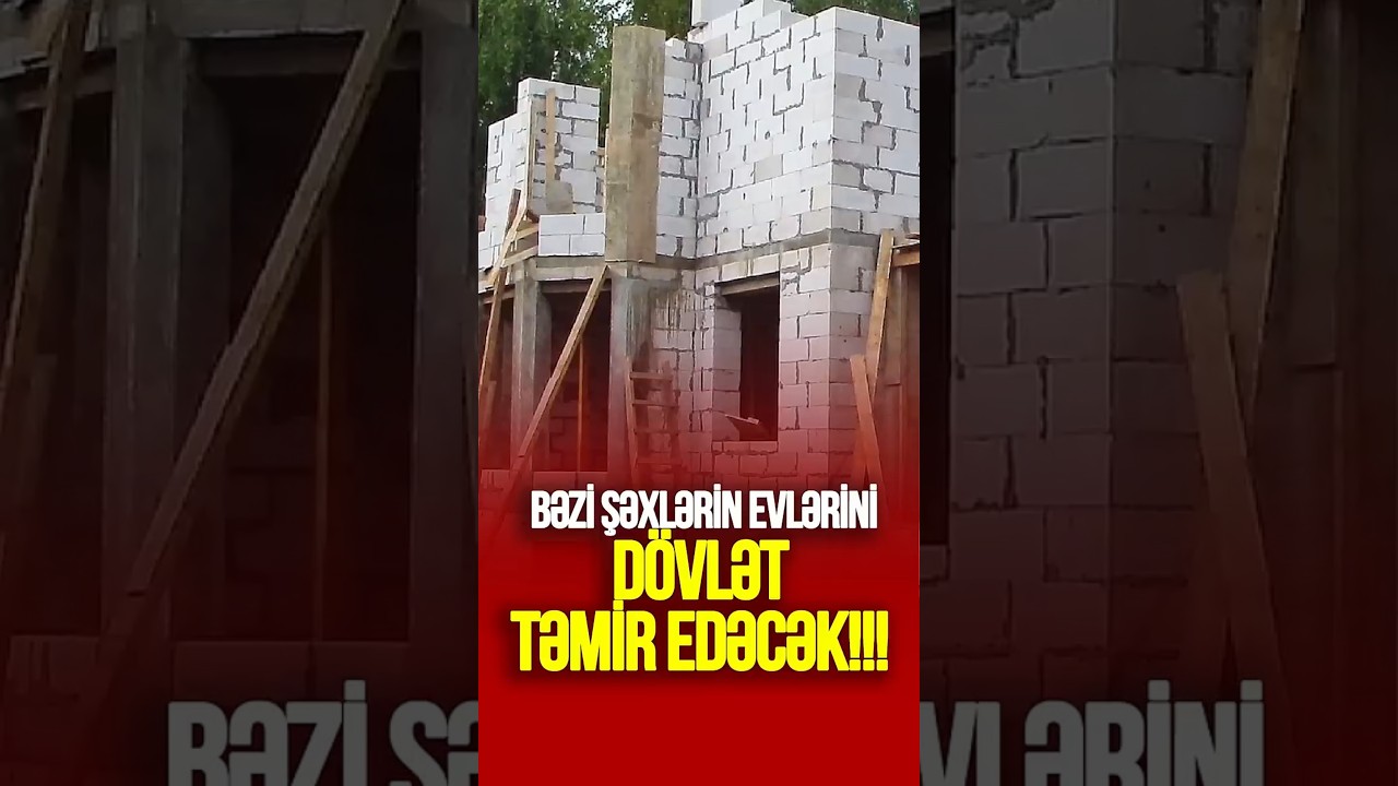 Əhaliyə ŞAD XƏBƏR: Bəzi şəxlərin evlərini d&ouml;vlət TƏMİR EDƏCƏK!!!  #tvmusavat #azerbaycan
