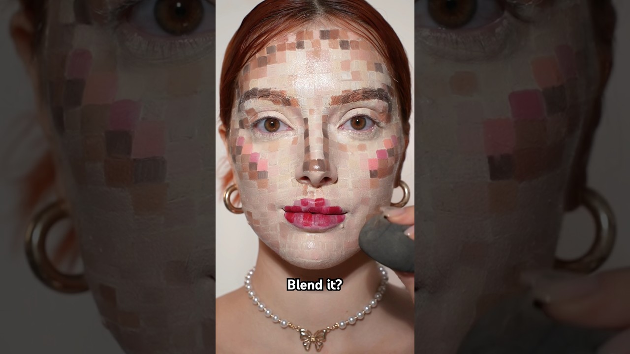 Minecraft makeup 💄 blend it? 