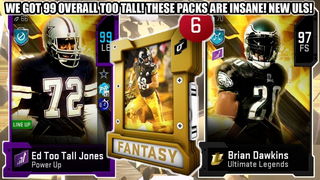 WE GOT 99 OVERALL TOO TALL JONES! THESE PACKS ARE INSANE! UL DAWKINS AND DIERDORF! | MADDEN 20