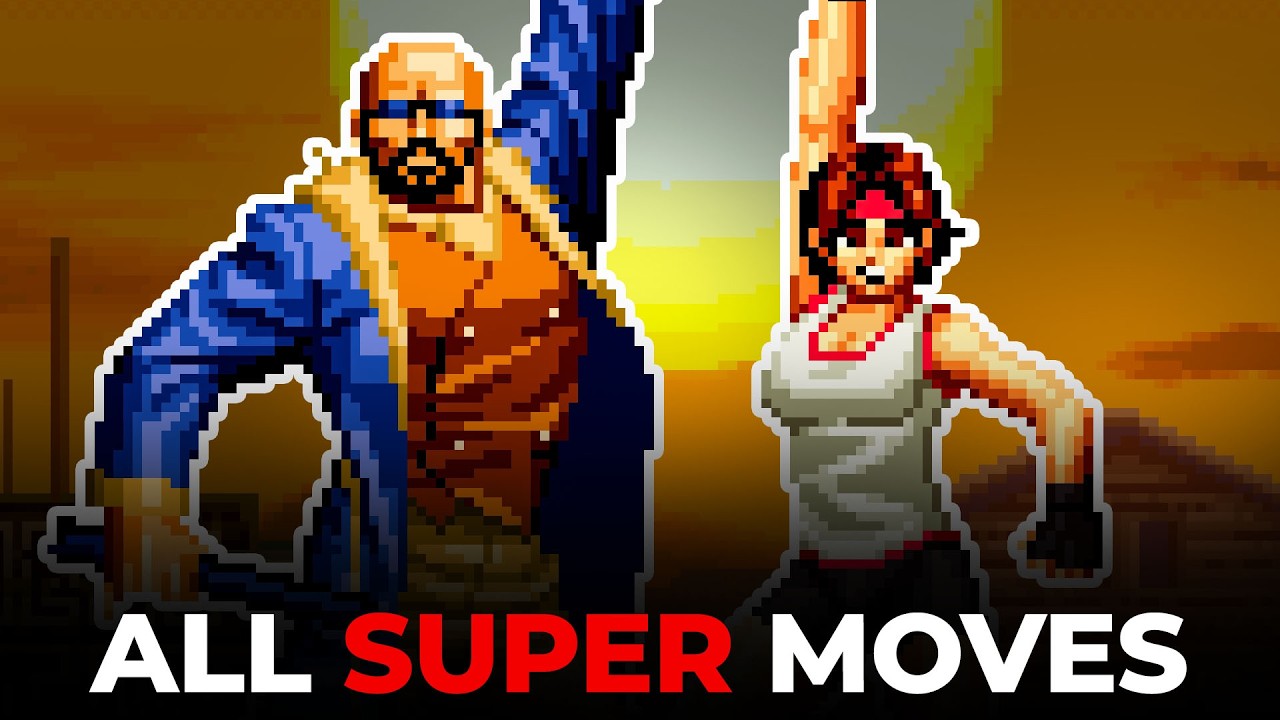 ALL SUPER MOVES TUTORIAL - Art of Fury (Fangame)