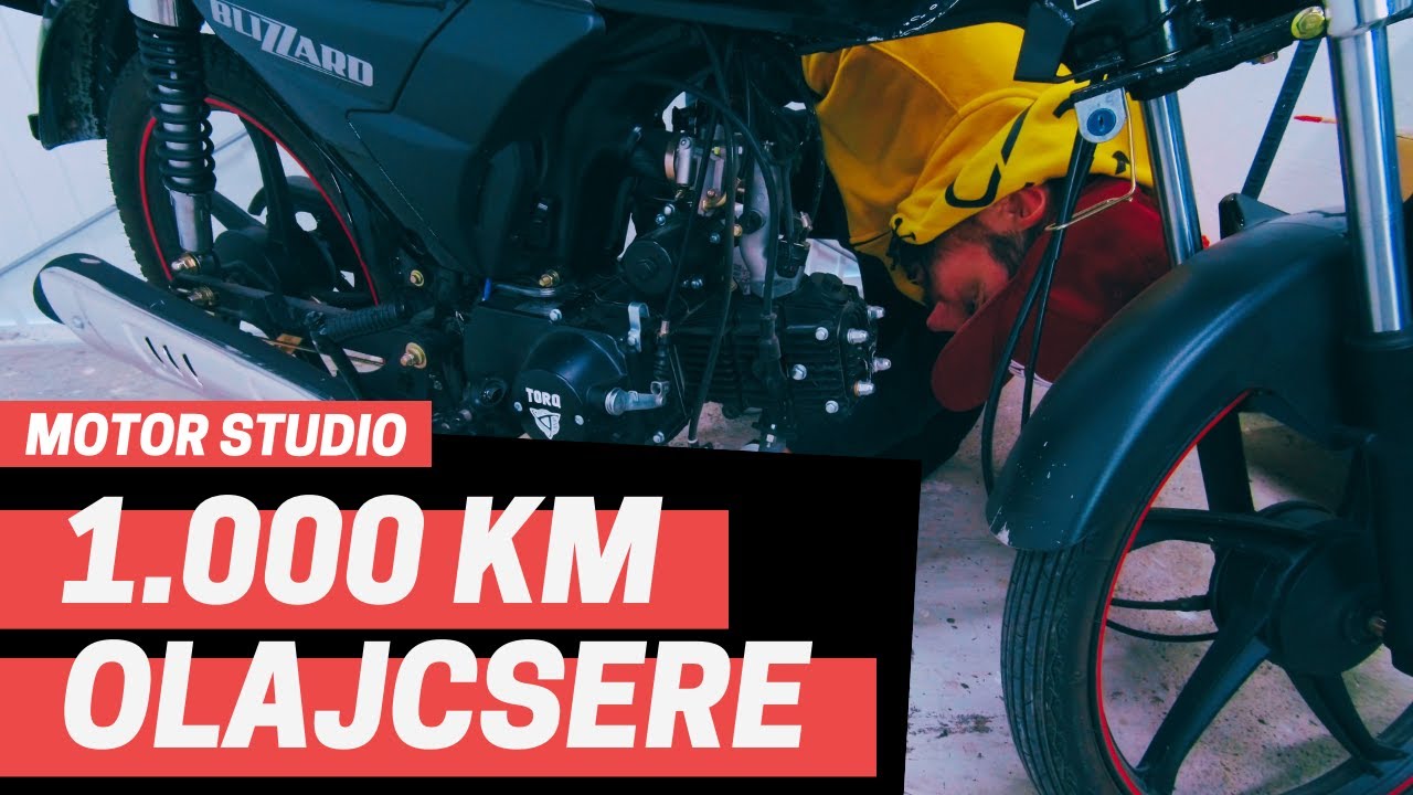 1.000 km olajcsere szerviz - Motorq Torq Blizzard 50