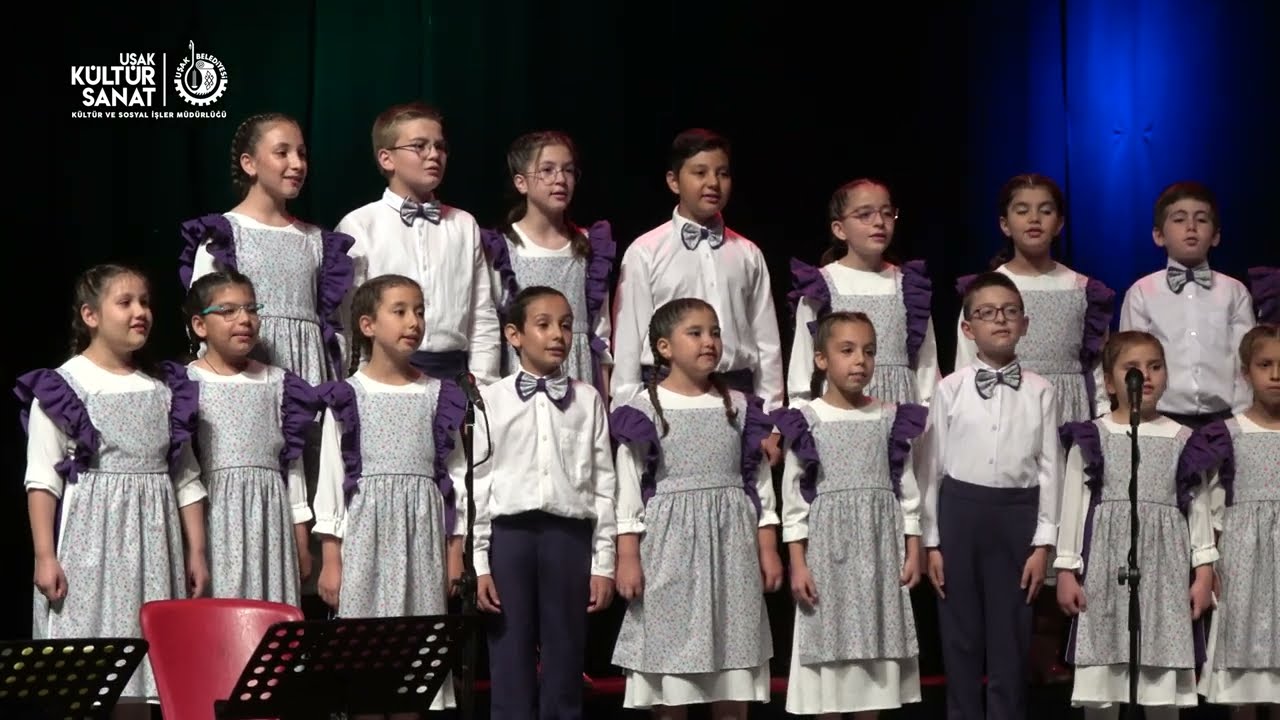 Akademi Uşak Eğitim ve Sanat Platformu Yıl Sonu Öğrenci Konserleri Çocuk Korosu Konseri