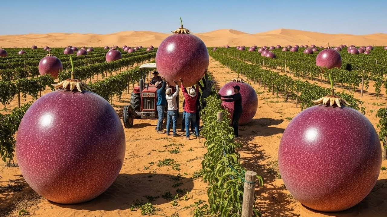 Passion Fruit Vines Covering a Dead Tree with Purple Fruit