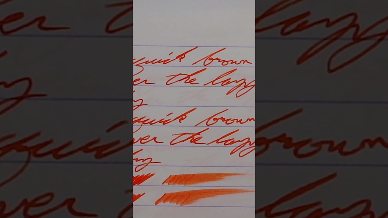 Diamine   Orange Fountain Pen Ink #60SecondReview #fountainpenink #fountainpens #60SecondReview