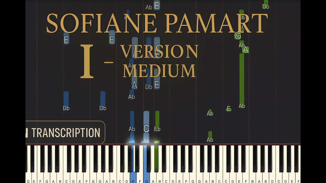 Sofiane Pamart – ''I'' | Transcription & Synthèsia (Version Medium)