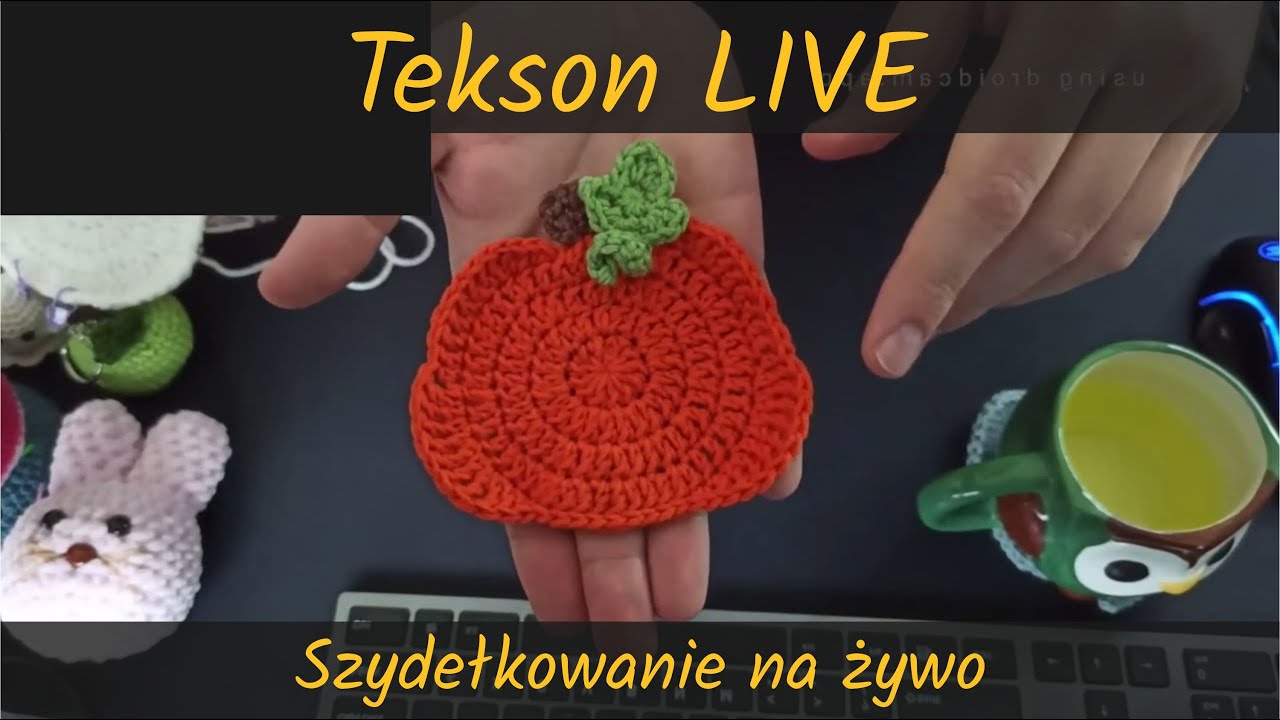 TEKSON NA ŻYWO: Cześ! 👋🏼 Intensywne rozpisywanie wzoru na podkładkę 🎃