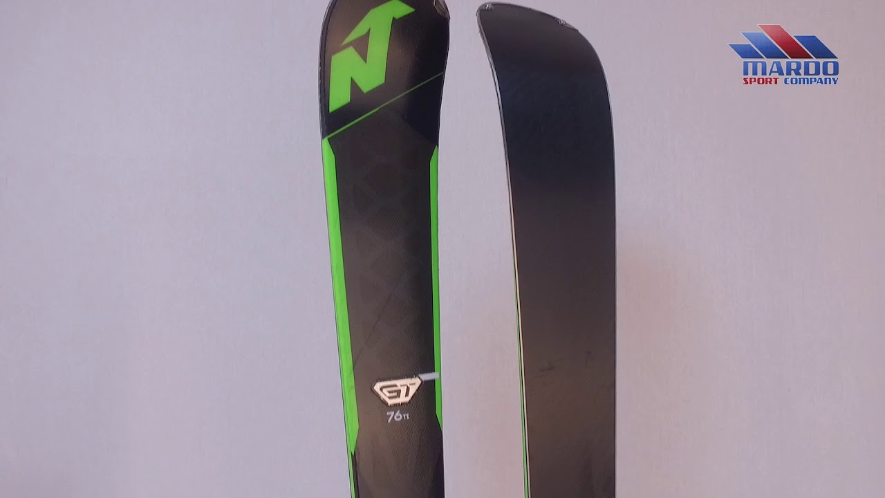 LY190222 lyže NORDICA GT 76 Ti FDT 2019, woodcore, titan + Marker TPX 12 MOV