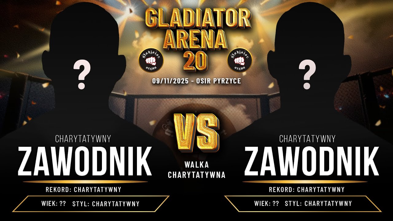 20 WALK MMA NA ŻYWO  🔥🥊  Gladiator Arena 20 🏆 15 lecie