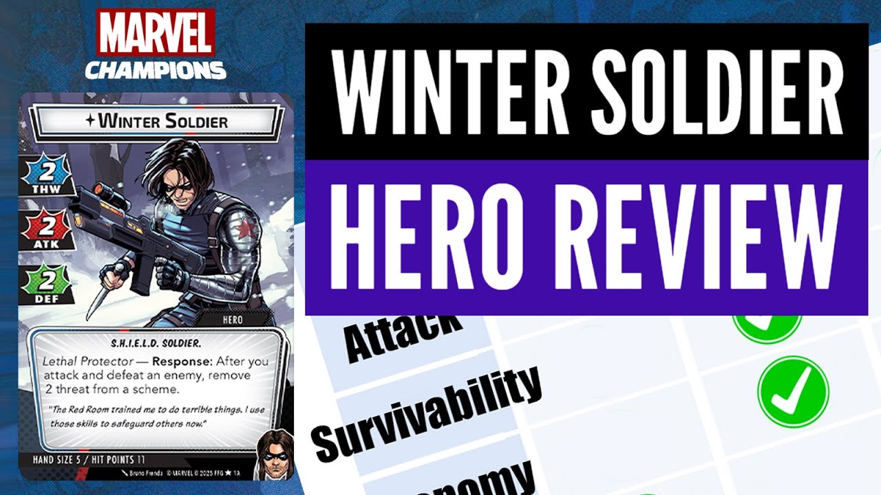 Winter Soldier Hero Review for Marvel Champions