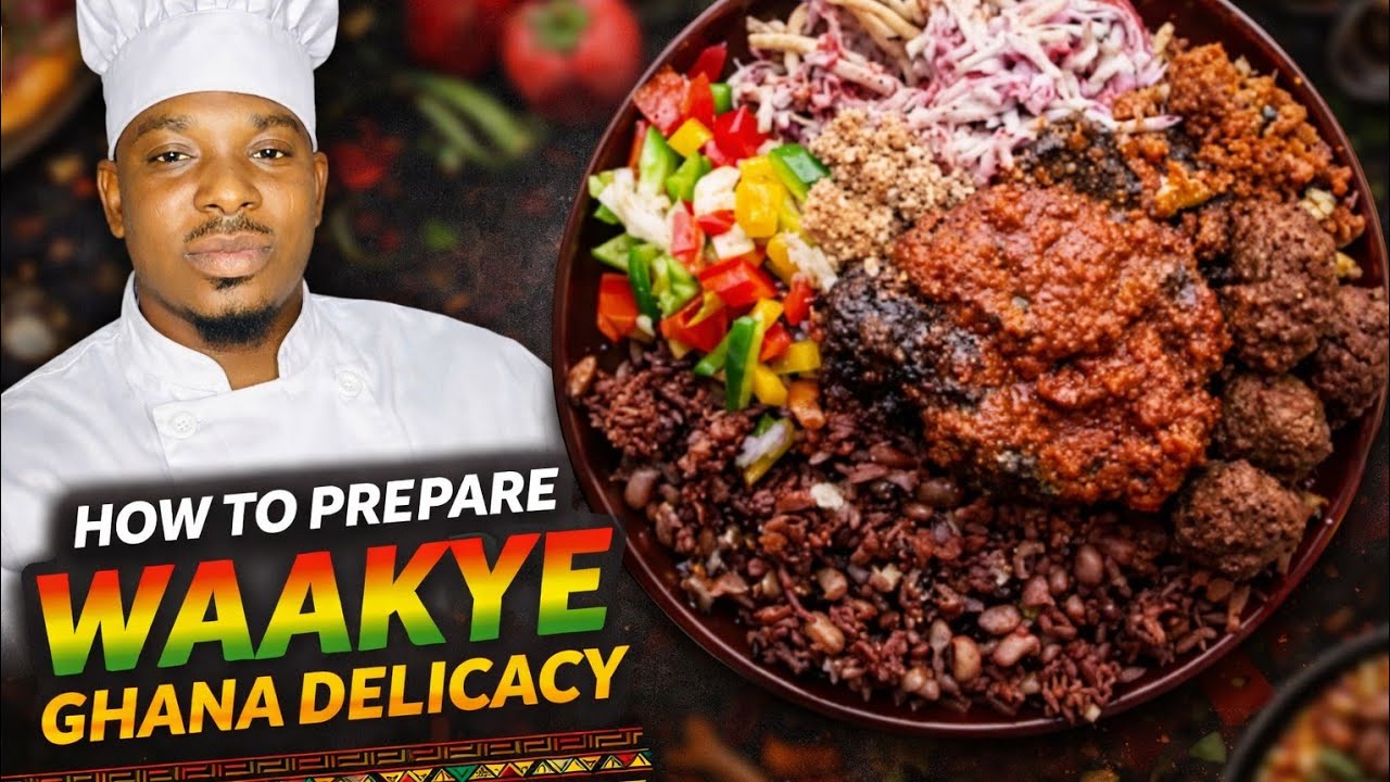 How to Prepare WAAKYE - Ghana's Famous Delicacy | Step-by-Step Guide #cooking #ghanafood 