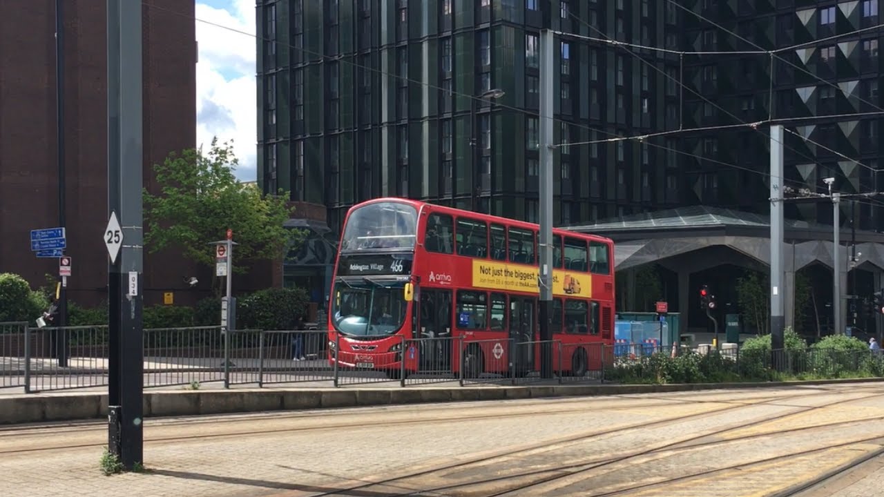 Buses and Trams at East Croydon May 2021
