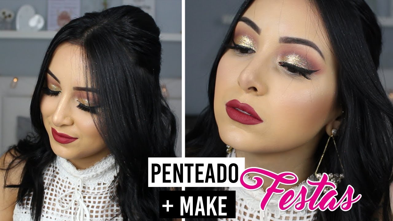 MAQUIAGEM E PENTEADO FÁCIL PARA FESTAS #isatododia 16