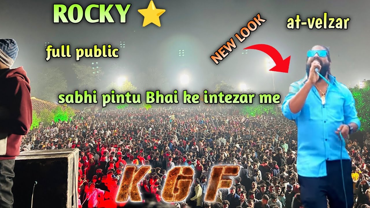 Rocky Star Band | title Song |😍pintu Bhai ke intzar me😱| full public 🥳_At _Velzar #rockystarband