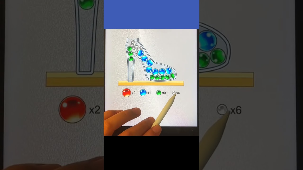 Put all the glass beads into the bottle.