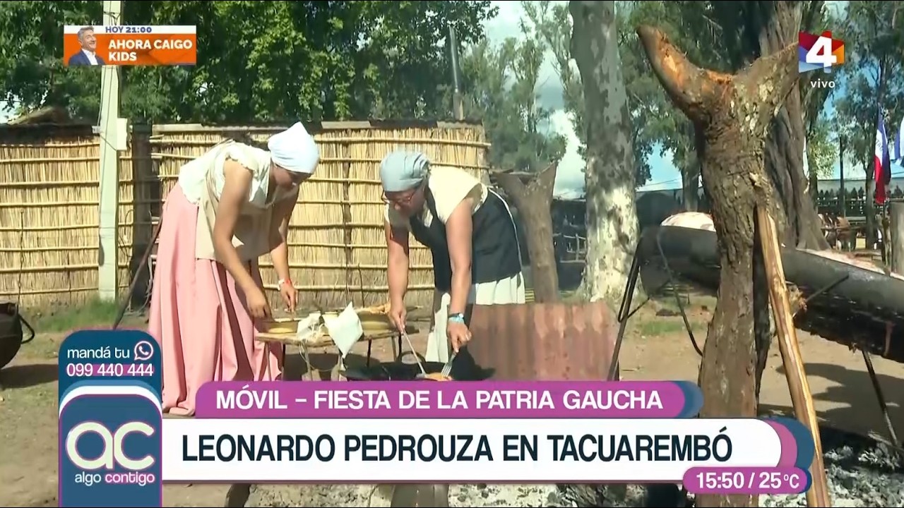 Algo Contigo - Leonardo Pedrouza recorre la Fiesta de la Patria Gaucha