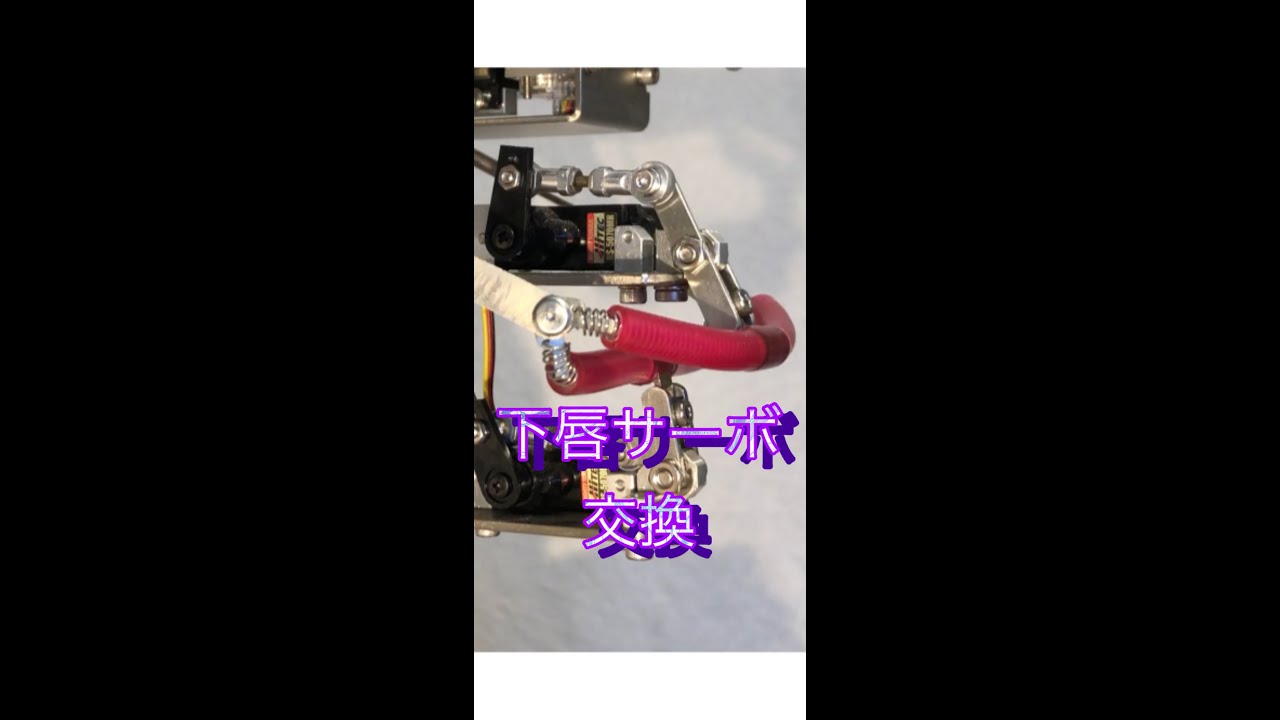 下唇サーボモータ交換