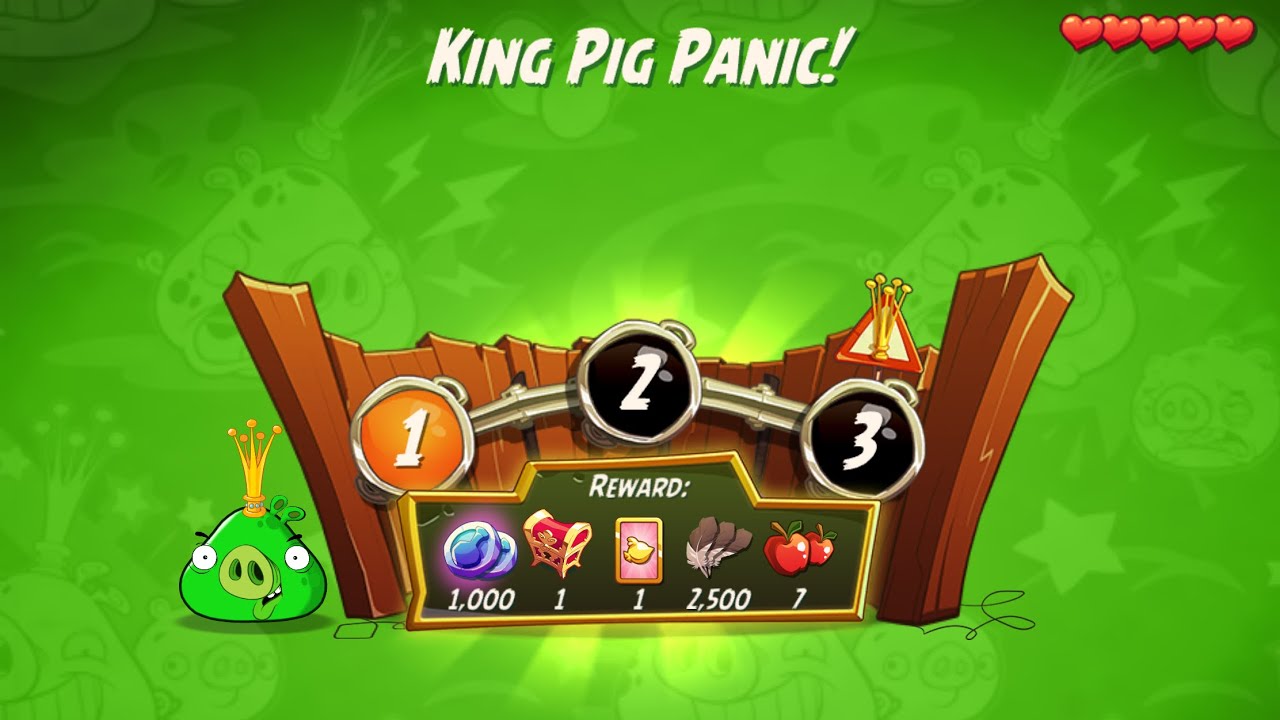 KPP 3-4-5 Rooms - No Red,Blues,Chuck,Matilda,Hal - King Pig Panic, Angry Birds 2