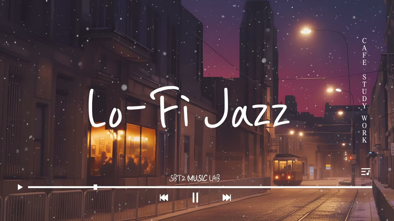 Cozy Jazzy Lo-fi Café ☕ Smooth Jazz for Study, Work & Relax (1 Hour)