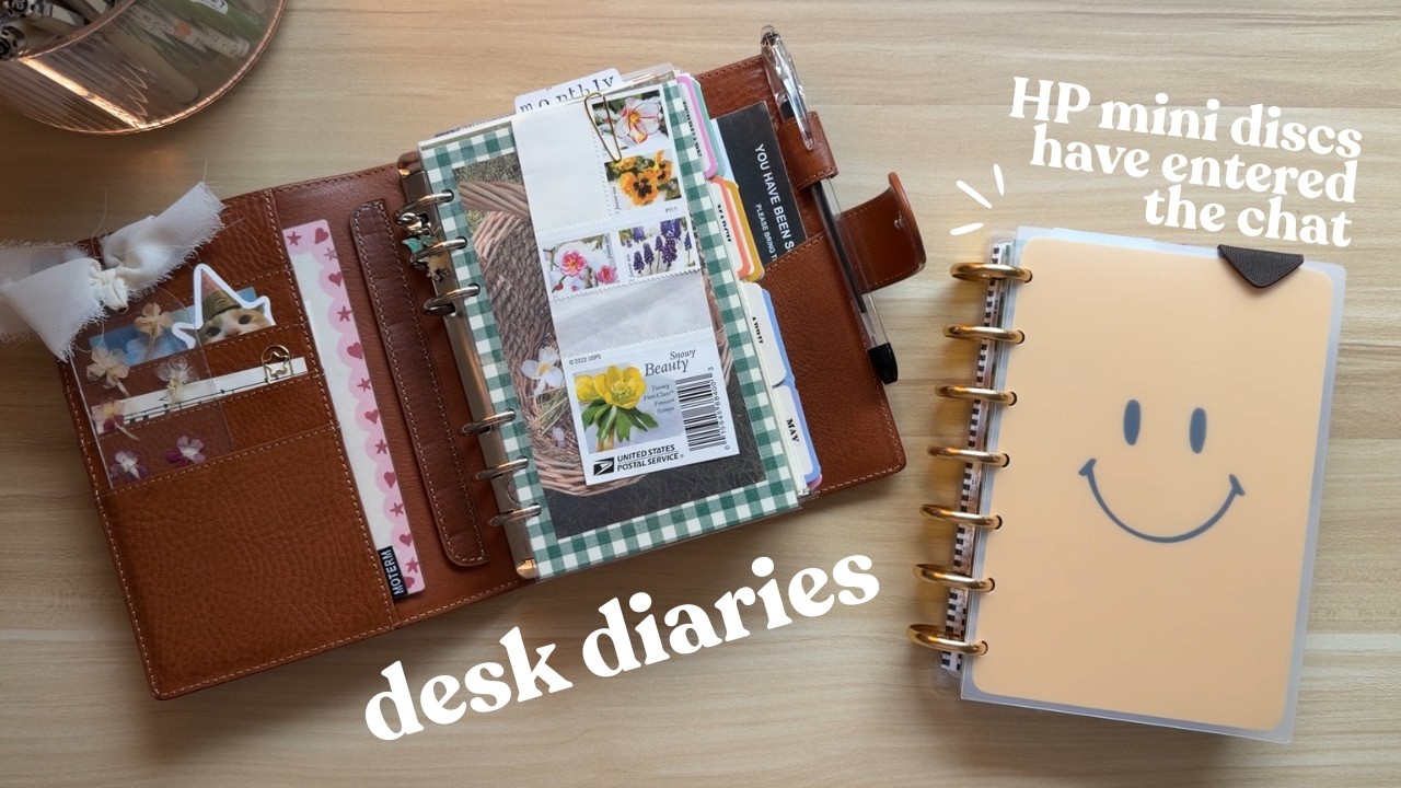 Cozy Desk Diaries// Planner flipthrough, discs have entered the chat, & CP unboxing!