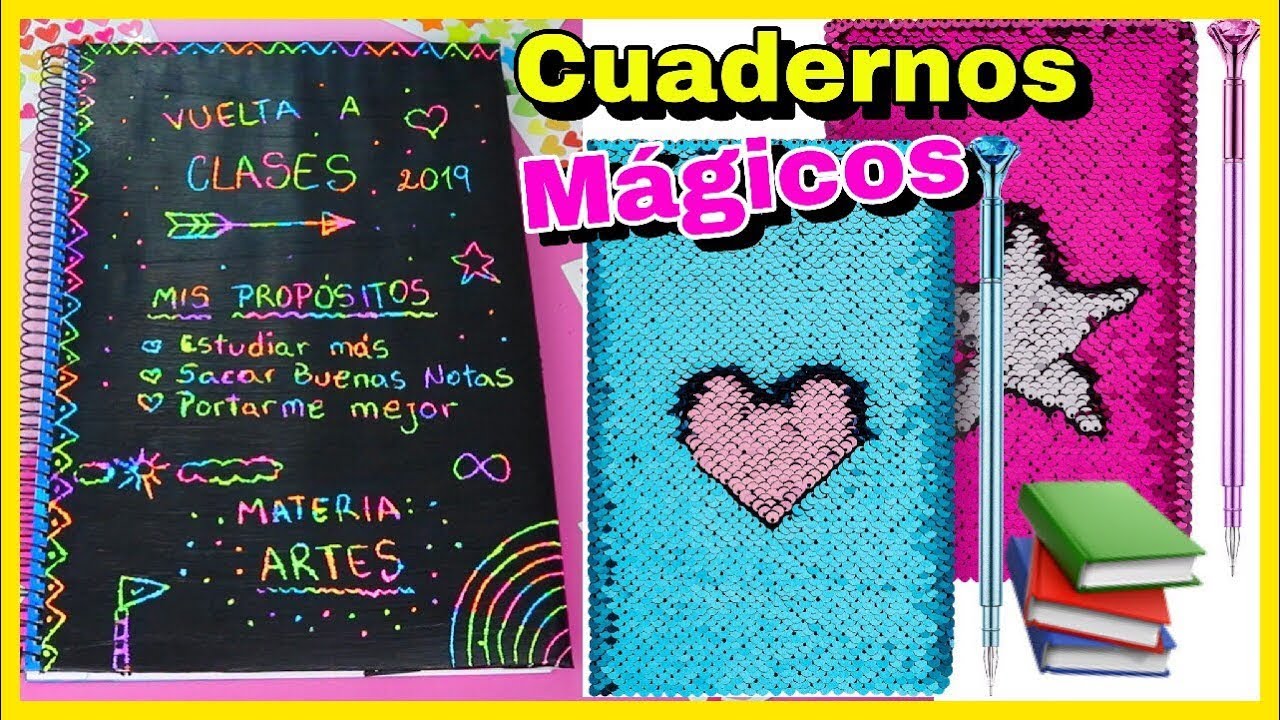 DIY | CUADERNOS MAGICOS PARA EL REGRESO A CLASES | Vuelta al Cole | NatyGloss