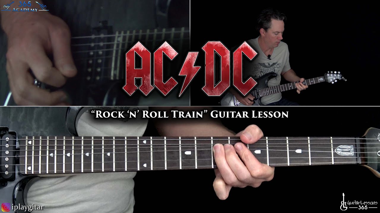 Урок игры на гитаре в стиле рок-н-ролльного поезда — AC/DC