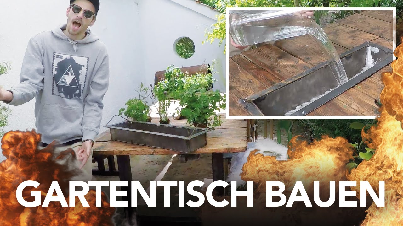 Gartenmöbel bauen | Tisch / Bank selber bauen - Heimwerkerking Fynn Kliemann