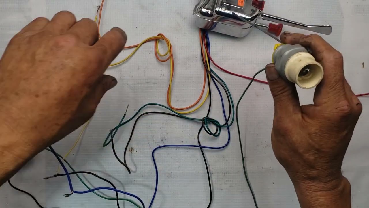 PALANCA UNIVERSAL DE DIRECCIONALES E INTERMITENTES  COMO SE CONECTAN SUS CABLES  ALUCES Y AL FLASHER