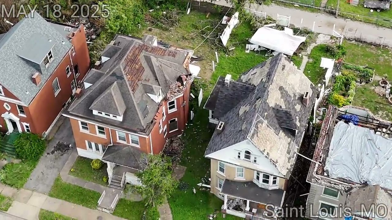 Saint Louis, MO Tornado Aftermath: Academy Neighborhood (Day 2)