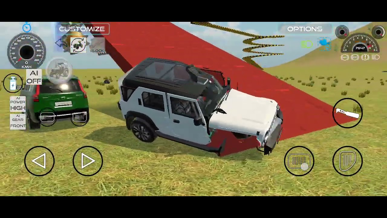Thar-roxe 4*4 off'roading 💯😊#gamer #funny #gaming #gameingkaran85 #thar #offroad 