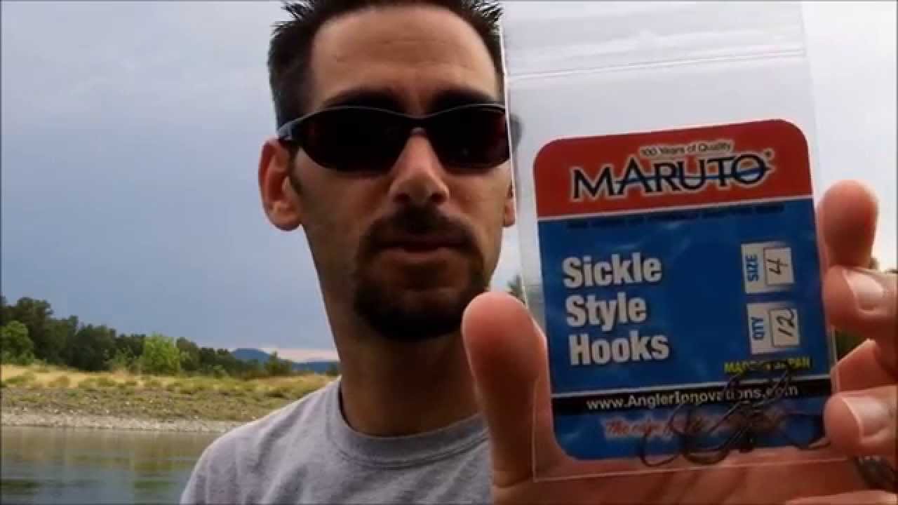 How to tie an egg loop / bait loop knot with Maruto Sickle Hooks