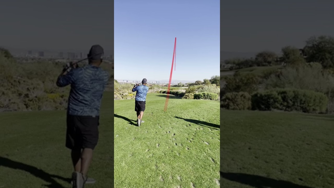 Bears best Vegas 15th signature hole par 3 w/ shot tracer