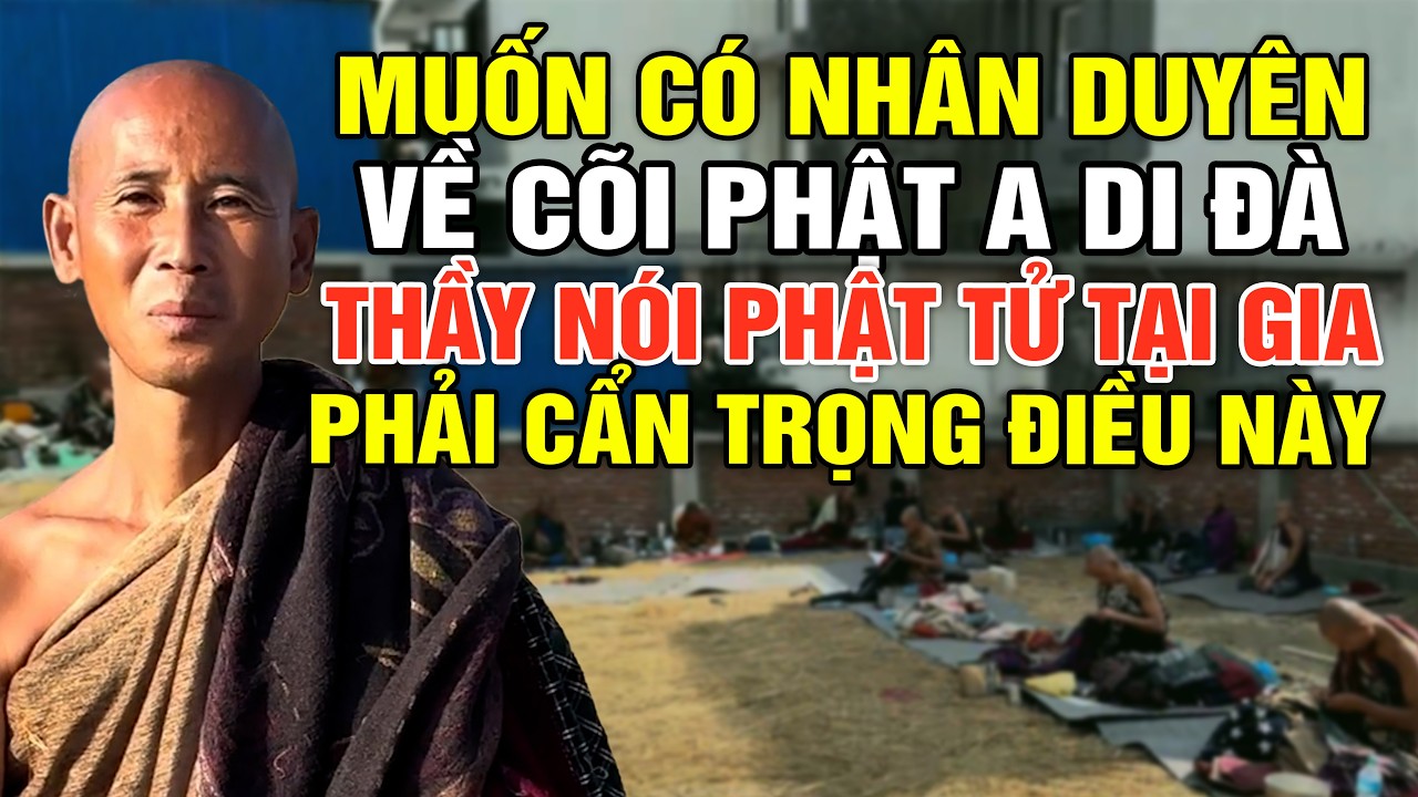 Muốn Có Nhân Duyên Về Cõi Phật A Di Đà, Thầy Nói Phật Tử Tu Tại Gia Phải Cẩn Trọng Điều Này