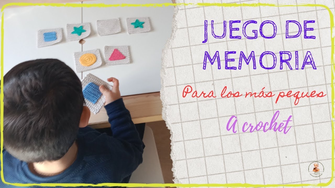 JUEGO DE MEMORIA PARA LOS MAS PEQUES A CROCHET