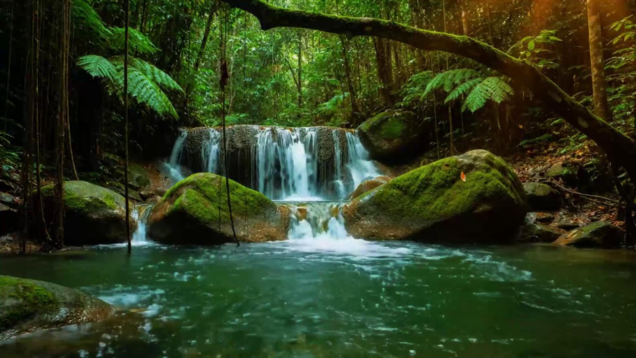 Forest River Nature Sounds - Gentle Stream with Birdsong | Relaxing Nature Ambience for Sleep