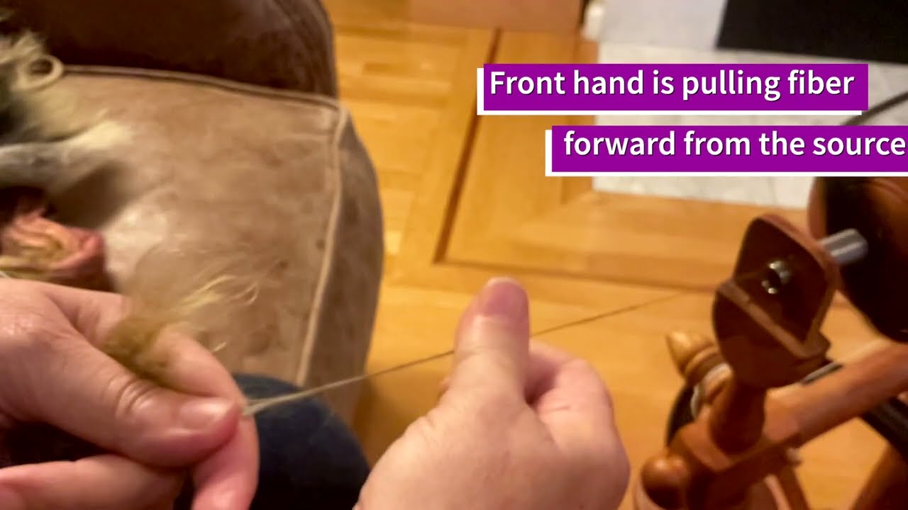 Hand positions for spinning short forward draw