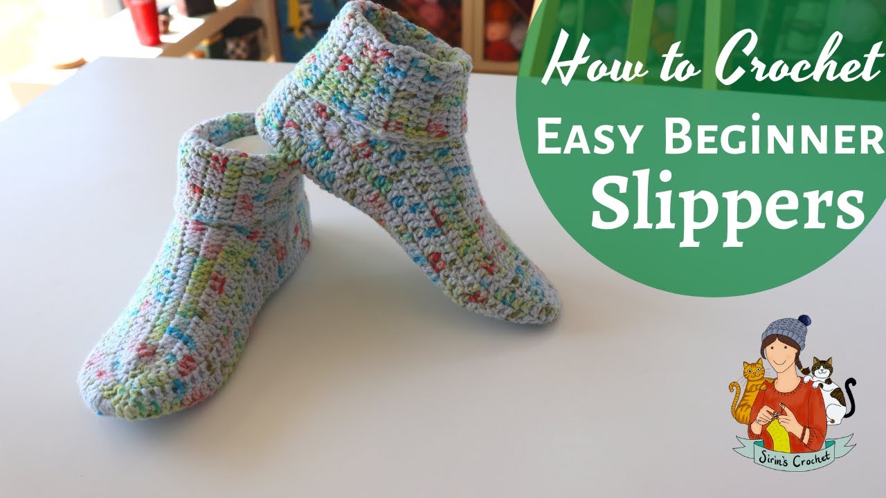 How To Crochet Easy Beginner Boots / Slippers / Socks