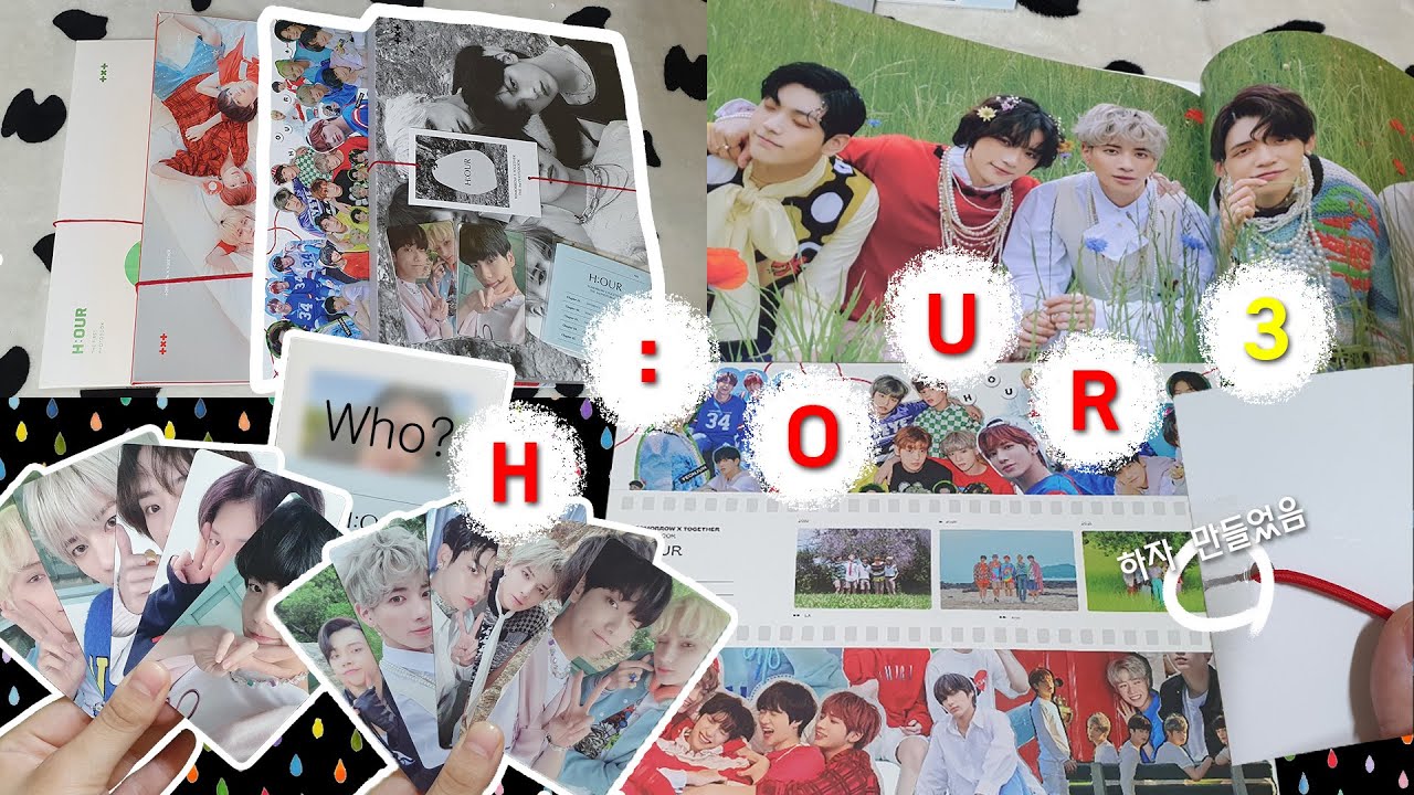 [모아로그] TXT H:OUR 3 Potobook Unboxing / 마지막 투바투 포토북 언박싱 / 내손으로 하자만듦 / 끈 사용법