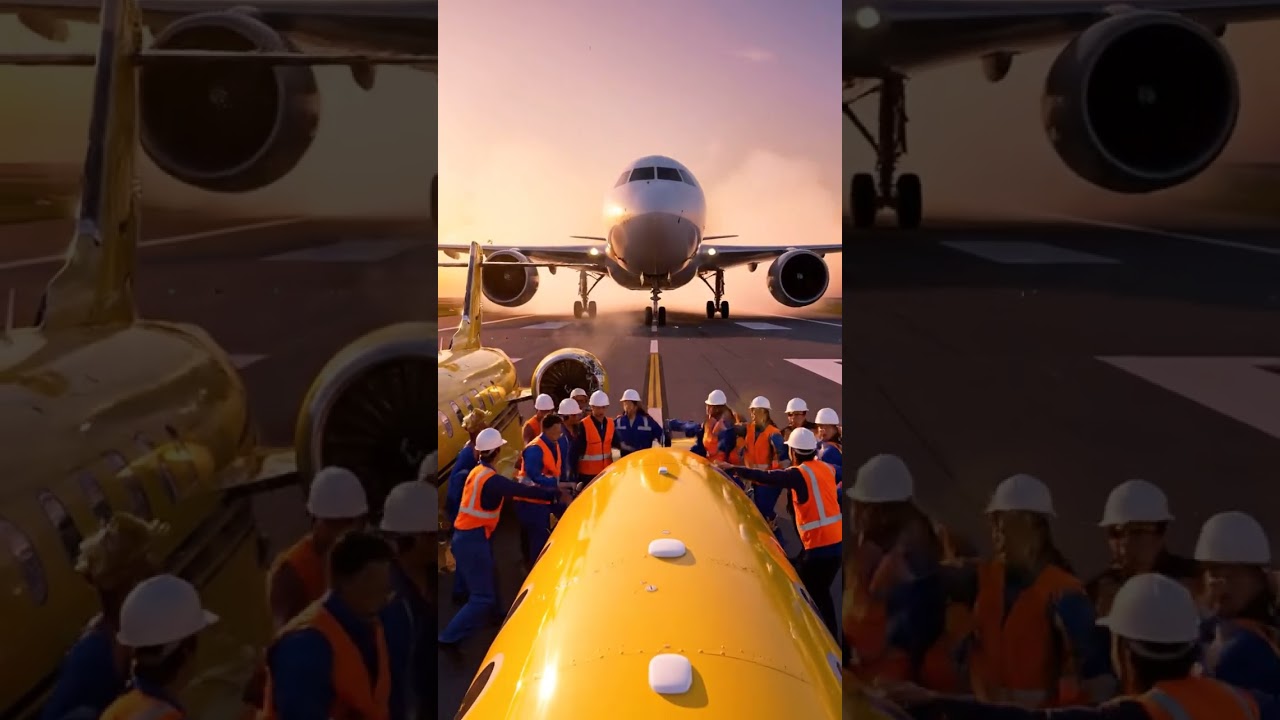 &ldquo;Giant Jet Emergency on Runway &ndash; Private Plane Stuck in the Way | Epic 4K CGI Near-Miss&rdquo;