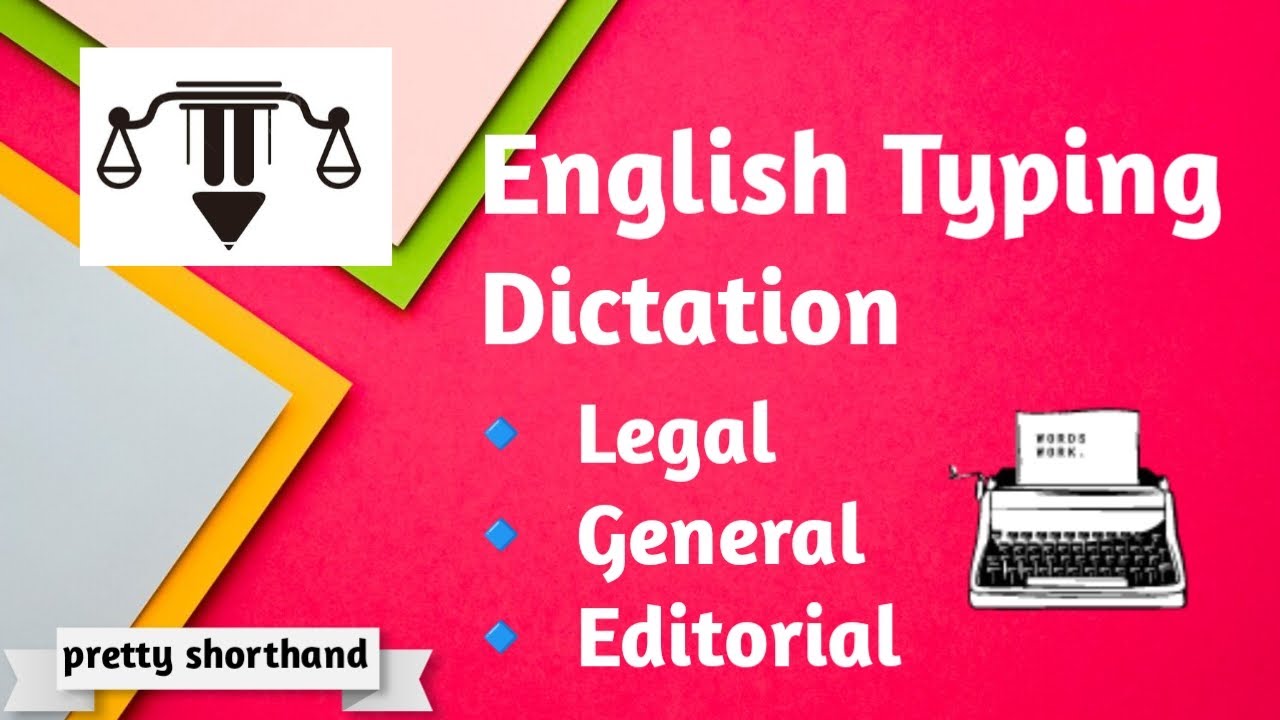 English typing legal dictation 35 wpm | 2024 #prettyshorthand #typingpractice