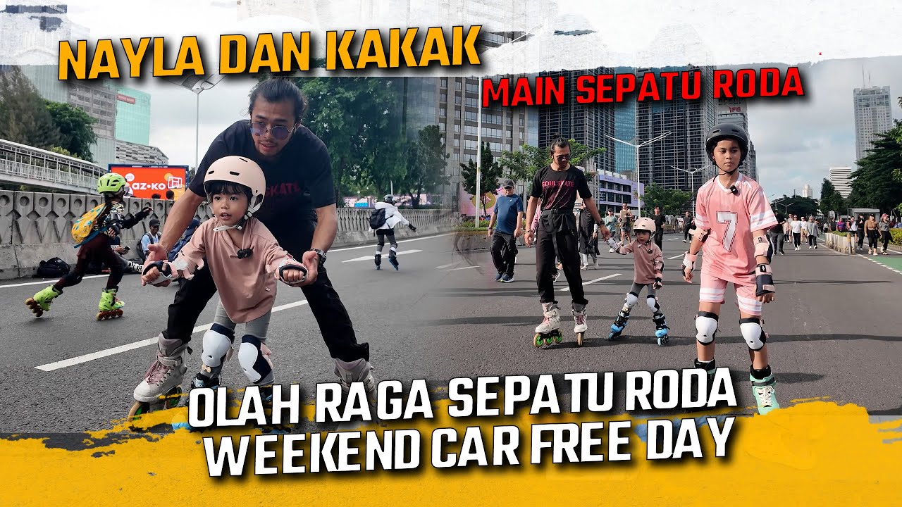 MAIN SEPATU RODA WEEKEND CAR FREE DAY | PRATIWI NOVIYANTHI