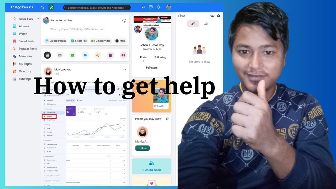 How to get help Unique Web School | How to create a PayBari account