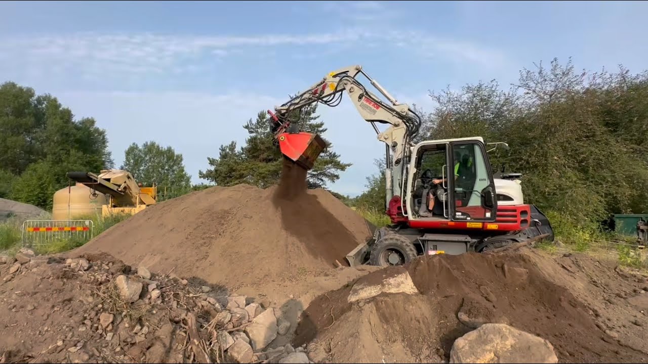 Jordsortering med ALLU DL 2-12 på Take-Job 295