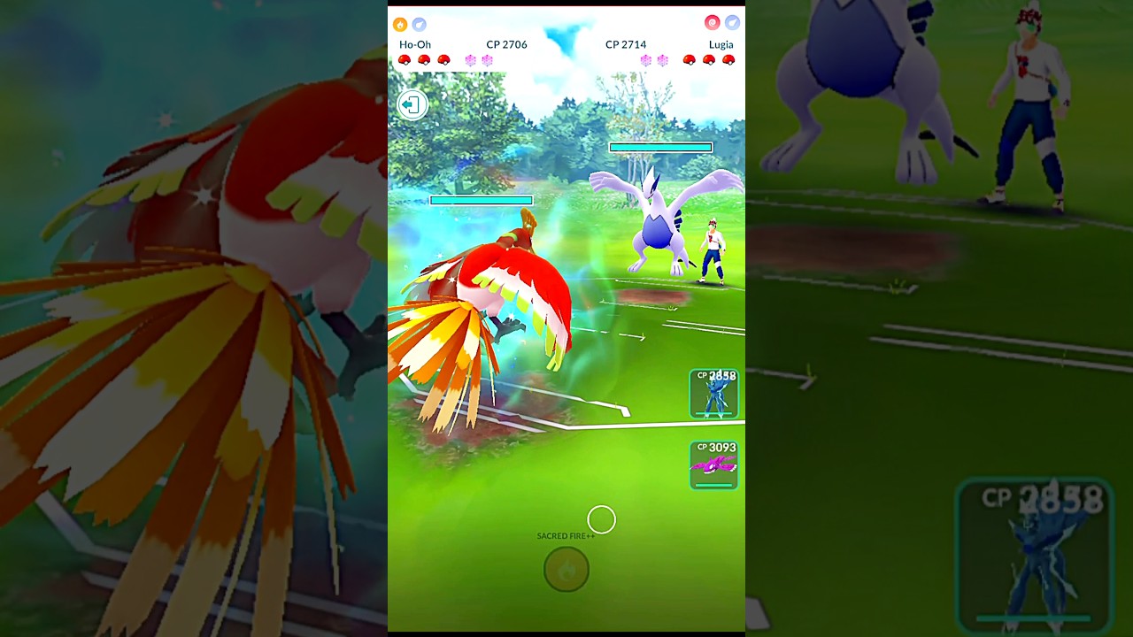Apex Ho-oh V/S Lugia PVP Legendary Battle in #pokemongo