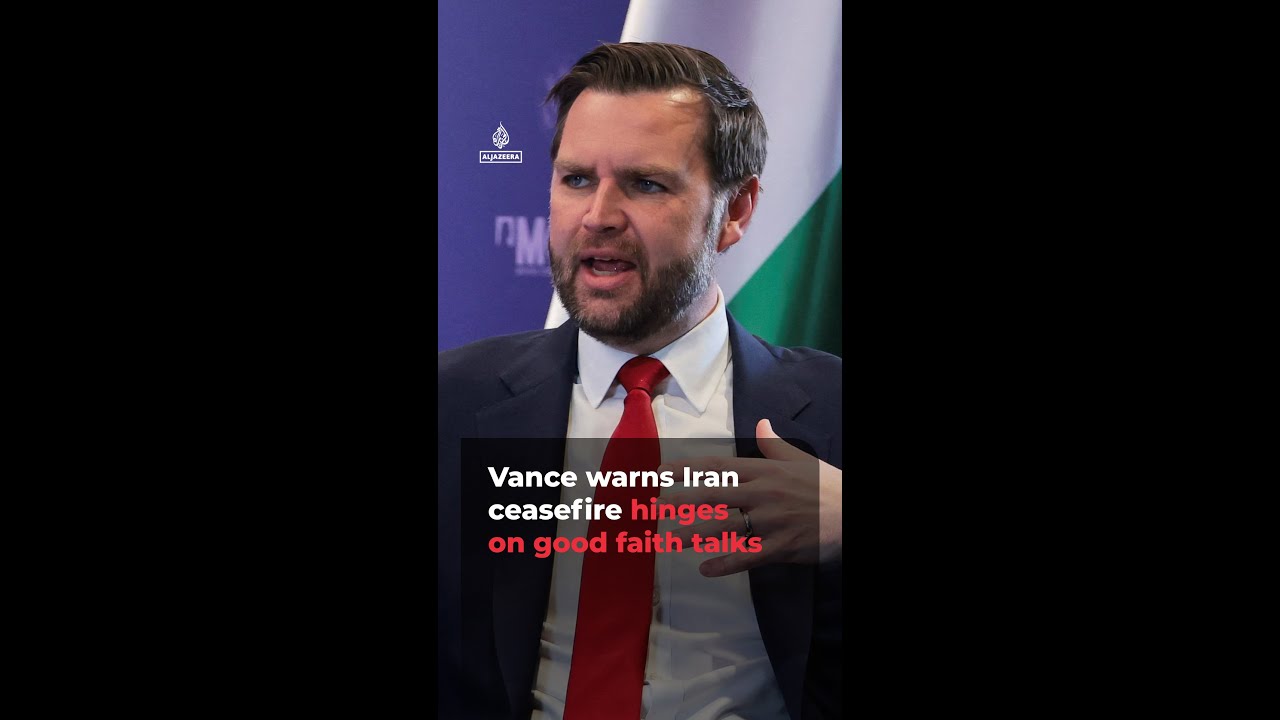 Vance warns Iran ceasefire hinges on good faith talks | AJ#shorts