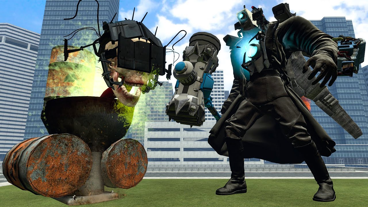 NEW BONY TOXIC SKIBIDI TOILET VS UPGRADED CAMERAMAN AND OTHERS BOSSES In GMOD! [skibidi toilet 55]