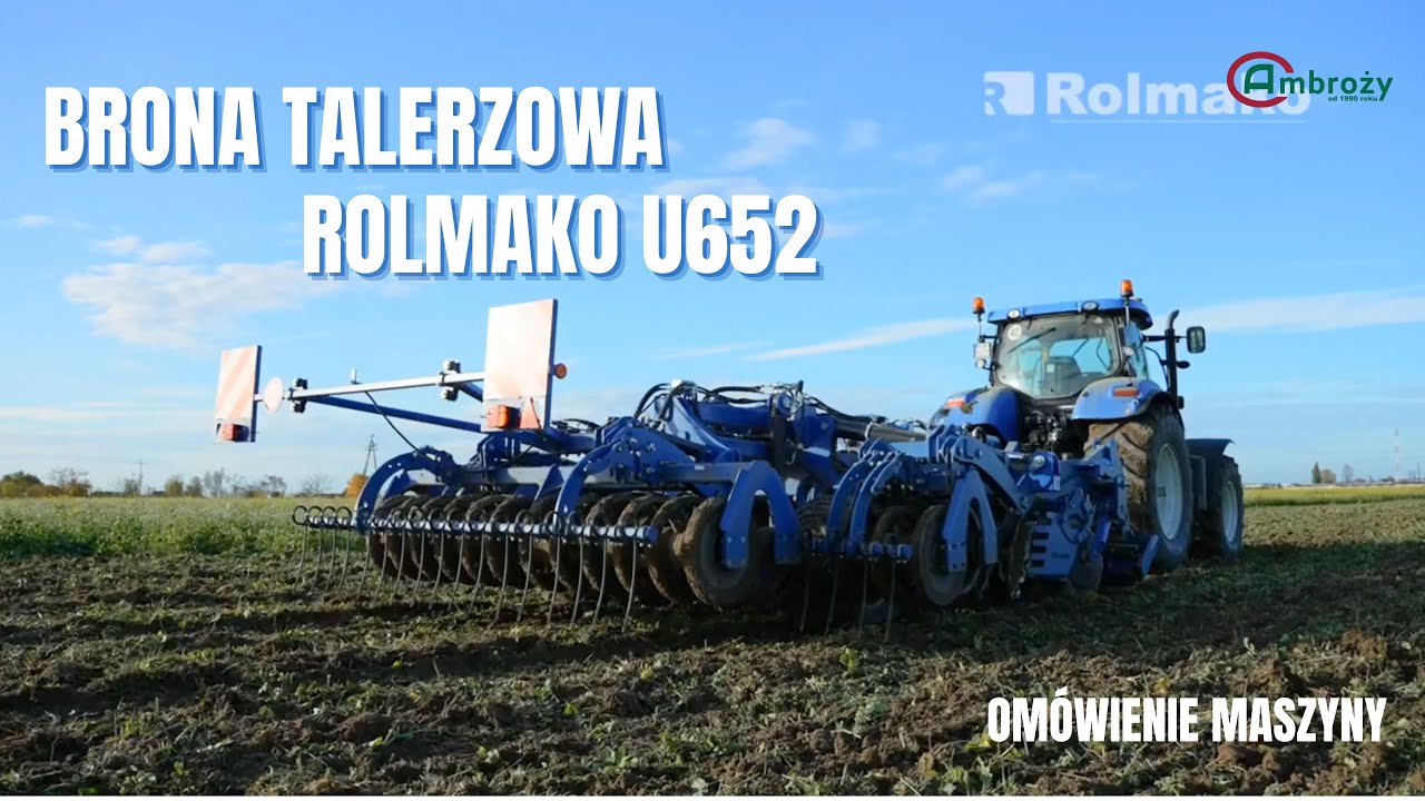 Maszyna stworzona do twoich potrzeb! BRONA TALERZOWA ROLMAKO U652