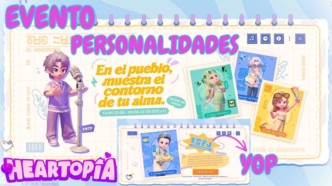 EVENTO😍 CUESTIONARIO PERSONALIDADES y Bye😢 EVENTO HIELO-NIEVE #heartopia #heartopiacreatorteam
